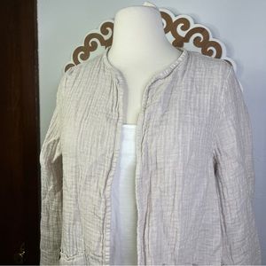 Adrienne vittadini linen blazer